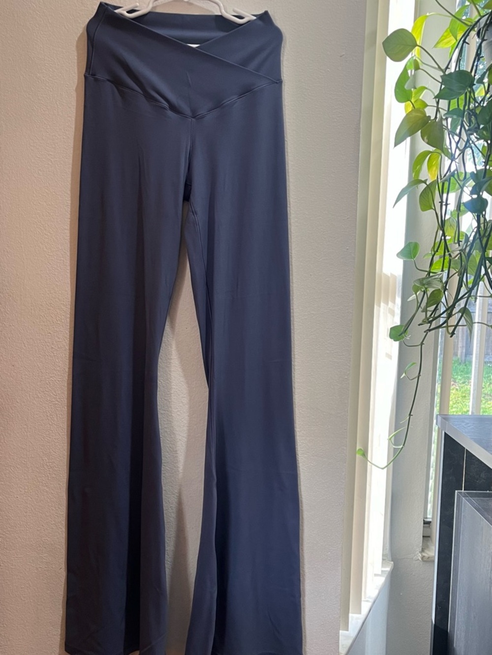 Offline by Aerie Real Me Flare Leggings Blue Hi-Rise Long Inseam